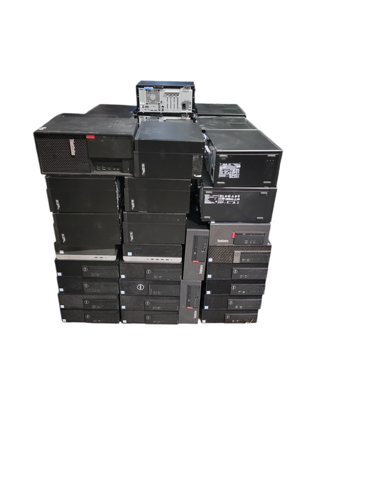 Lot of 90x mixed SFF/TOWER 9th Gen PC 8GB DDR4 Ram No HDD