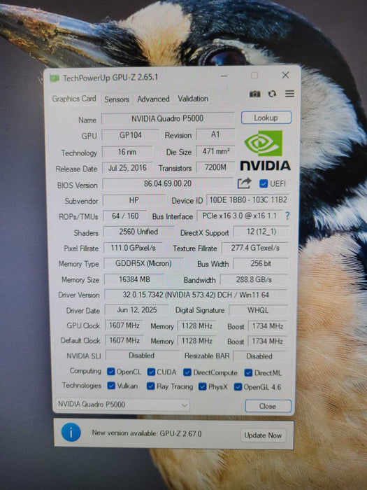 NVIDIA Quadro P5000 16GB GDDR5x Graphics Card !