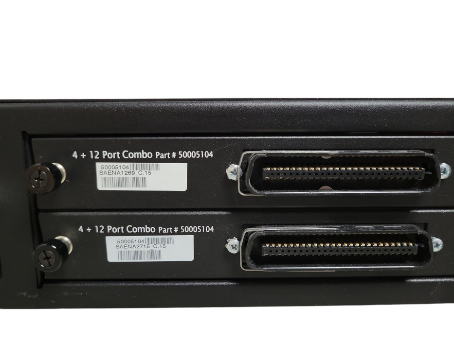 Mitel ASU II 50005105 with 2x 50005104 4 Plus 12 Port Combo Card, READ _