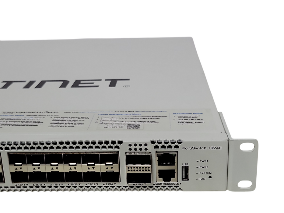 Fortinet FortiSwitch FS-1024E switch 24 ports managed Rack-mountable SFP+ SEE _