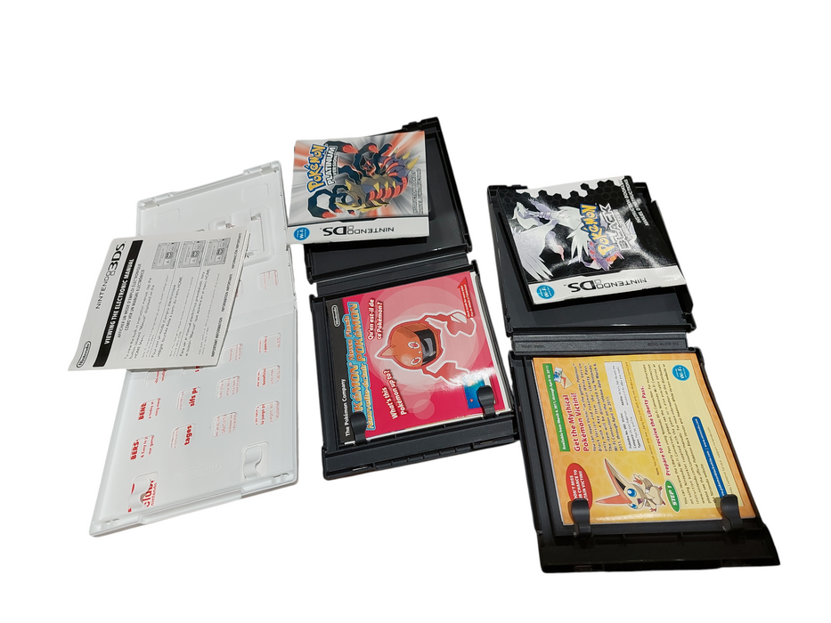 3 Nintendo DS & 3DS Game Cartridge Cases Empty with Manuals  =