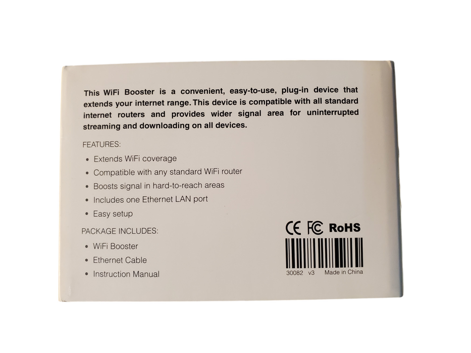 Wifi BOOSTER EXTENDS INTERNET COVERAGE WITH 1 LAN PORT