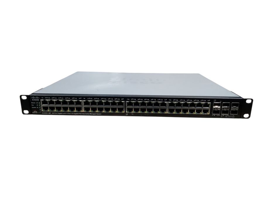 Cisco SG500X-48P-K9 V02 48-Port Gigabit PoE Stackable Managed Switch