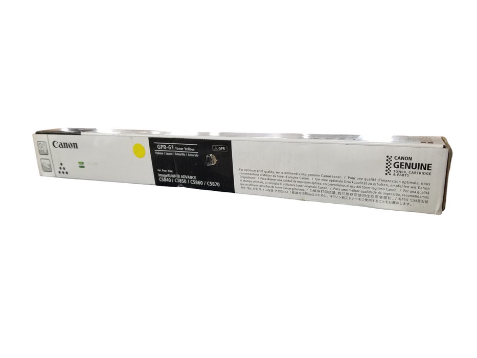 Canon GPR-61 Toner Genuine New OEM Sealed Box - Yellow / For C5840/50/60/70 Q