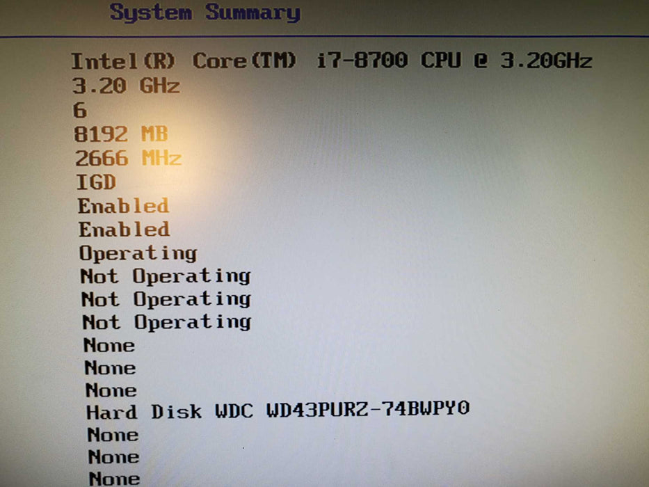 Lenovo ThinkStation P330 SFF Desktop i7-8700, 8gb Ram, 4TB HDD