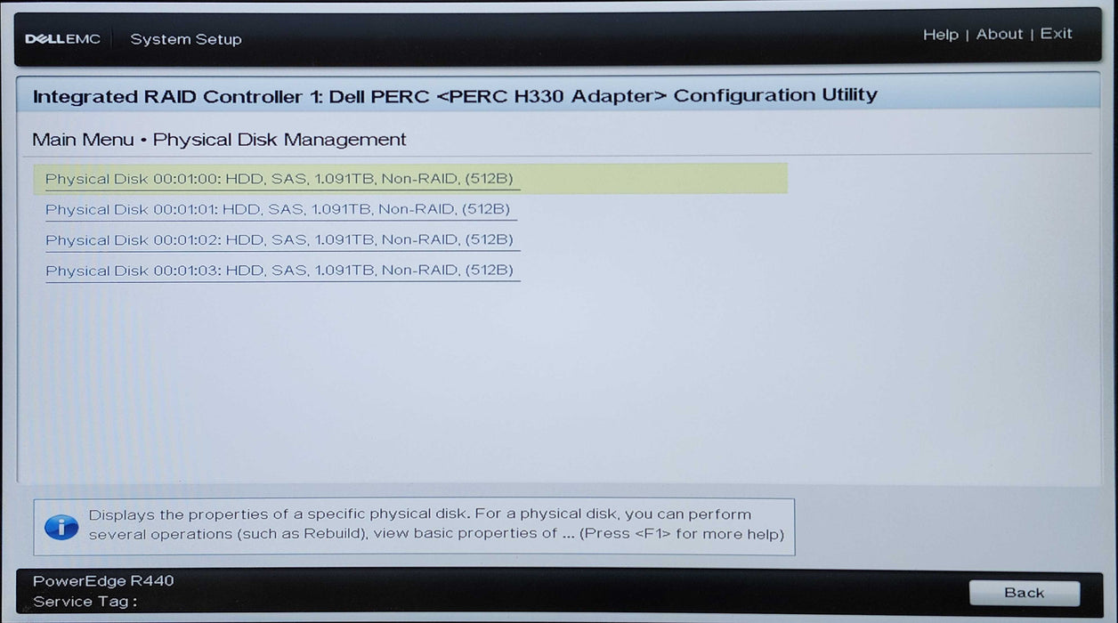 Dell PE R440 1U 10x2.5", 2x Bronze 3104, 32GB DDR4, 4x 1.2TB SAS, H330