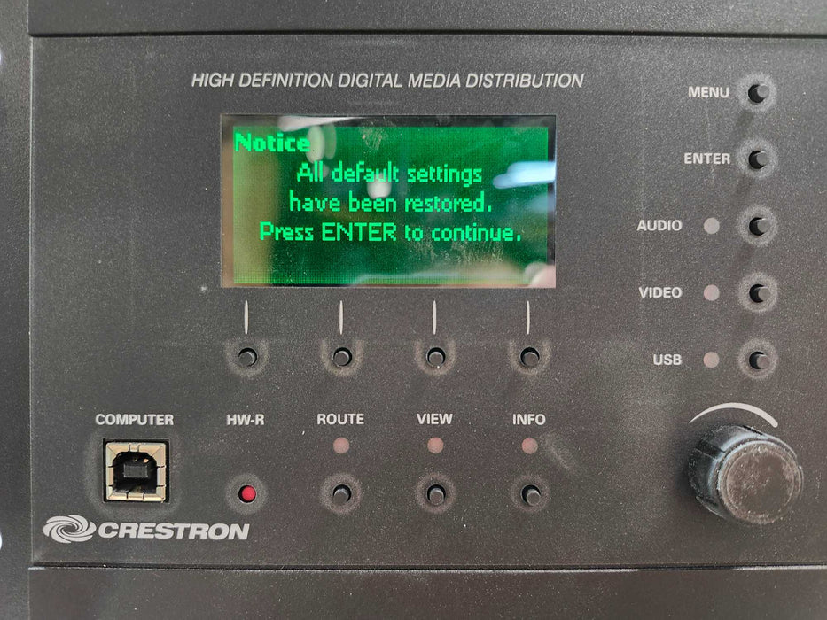 CRESTRON HIGH DEFINITION DIGITAL MEDIA DISTRIBUTION DM-MD8X8