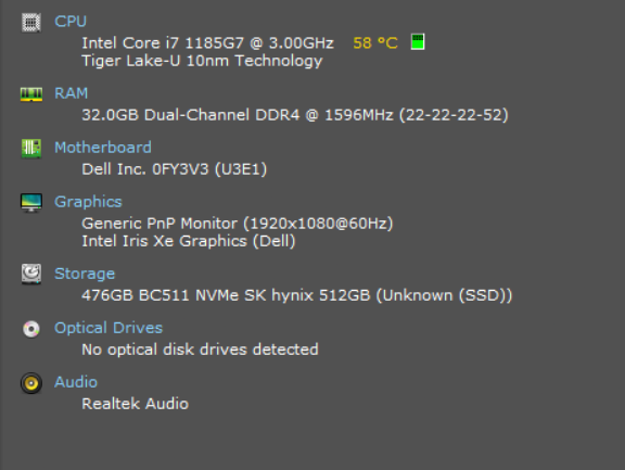 Dell Latitude 5520, Intel i7-1185G7 3.00GHz, 32GB DDR4, 512GB NVMe, 65W AC  Lap200