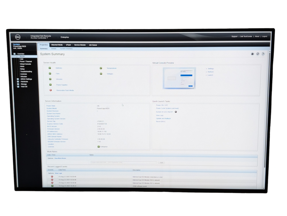 DELL PowerEdge R620 2x Intel Xeon E5-2640 v2 128GB RAM 8x 900GB HDD  -