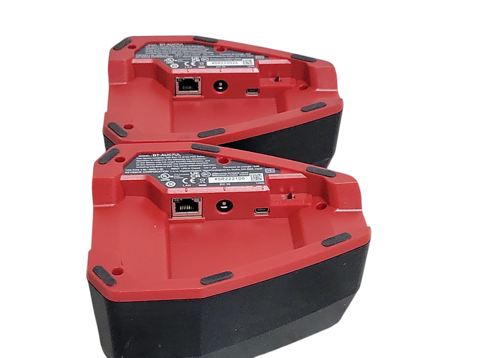 Lot of 2x Keyence BT-AUC7UL Charging Station with USB/LAN Interface _