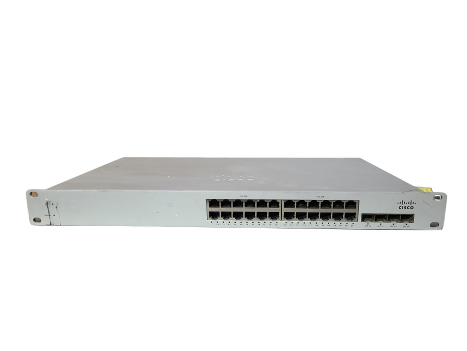 Cisco Meraki MS220-24P, 24-Port Gigabit PoE Switch, 4x SFP, Unclaimed
