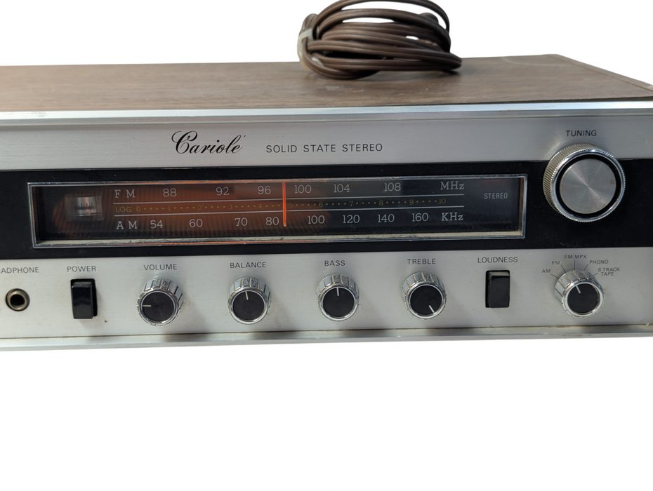 Vintage CARIOLE Solid State Stereo Radio and Tape  -