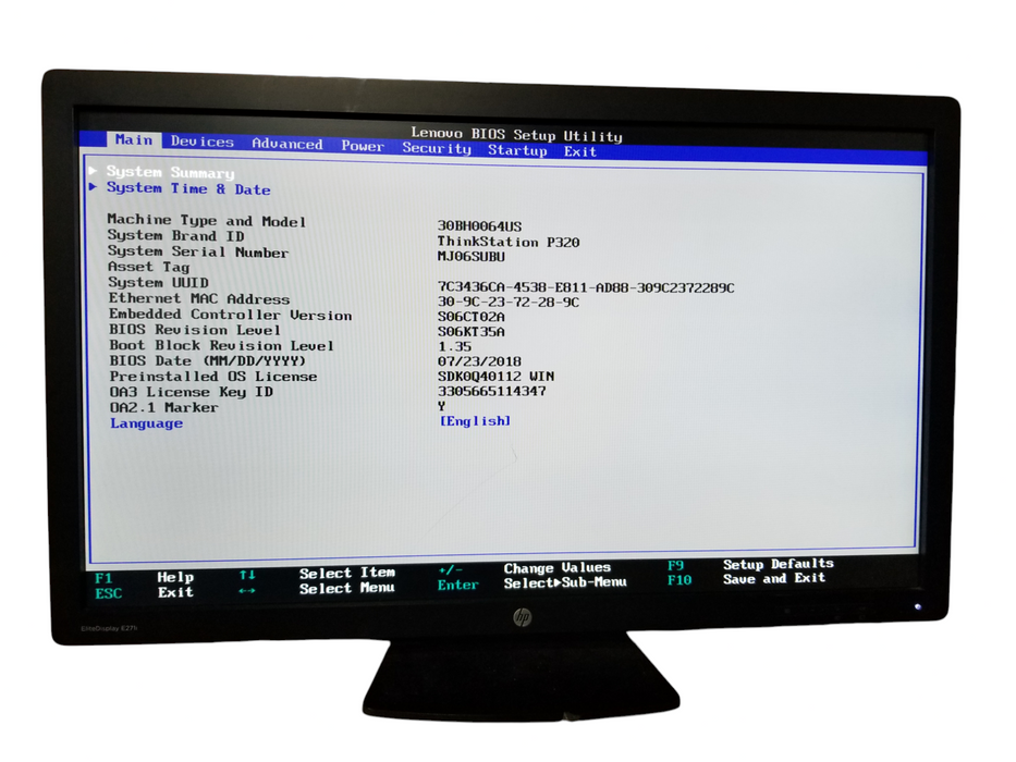 Lenovo ThinkStation P320 Xeon E3-1240 v6 16GB DDR4, P2000 GPU, NO HDD