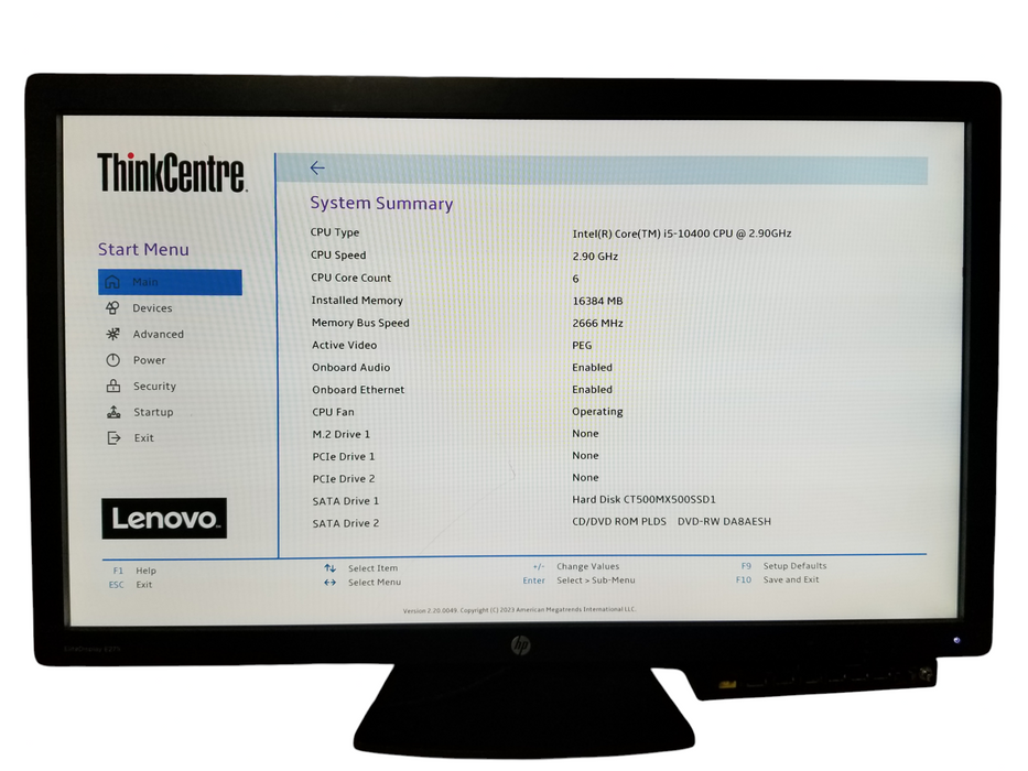 Lenovo ThinkCentre M70c SFF i5-10400 @ 2.90GHz 16GB DDR4 500GB SSD