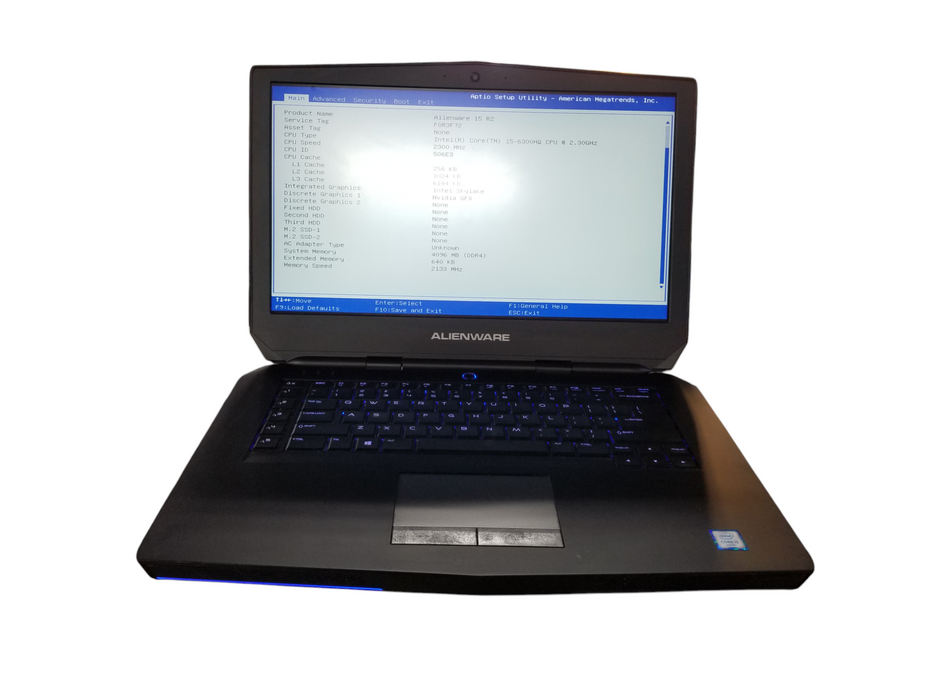 Alienware 15 R2, i5-6300HQ, 4GB DDR4, NVIDIA GFX, No HDD - For Parts *READ*  BudLap
