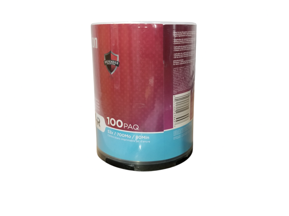 100 Pack Imation CD-R 52X 700MB/80Min Blank Media Recordable Disc sealed pk Q