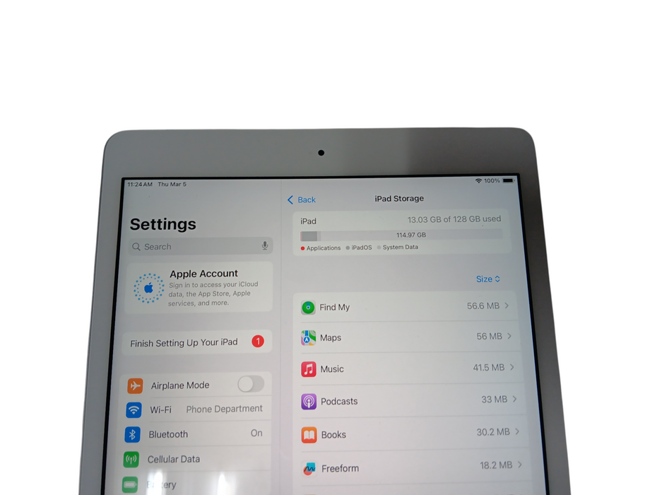 Apple iPad 7th Gen - 128GB - Silver [A2200]