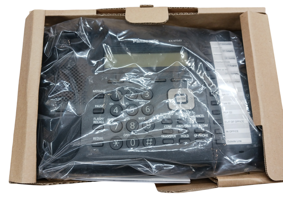 Panasonic ‎KX-NT543-B 3-Line Backlit Telephone 24 Programmable Buttons Q