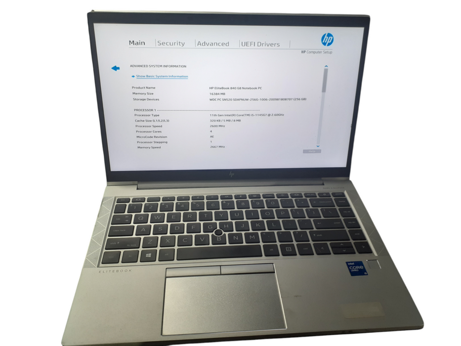 HP EliteBook 840 i5-1145G7 @2.60GHz 16GB DDR4 256GB NVMe | READ  Lap200