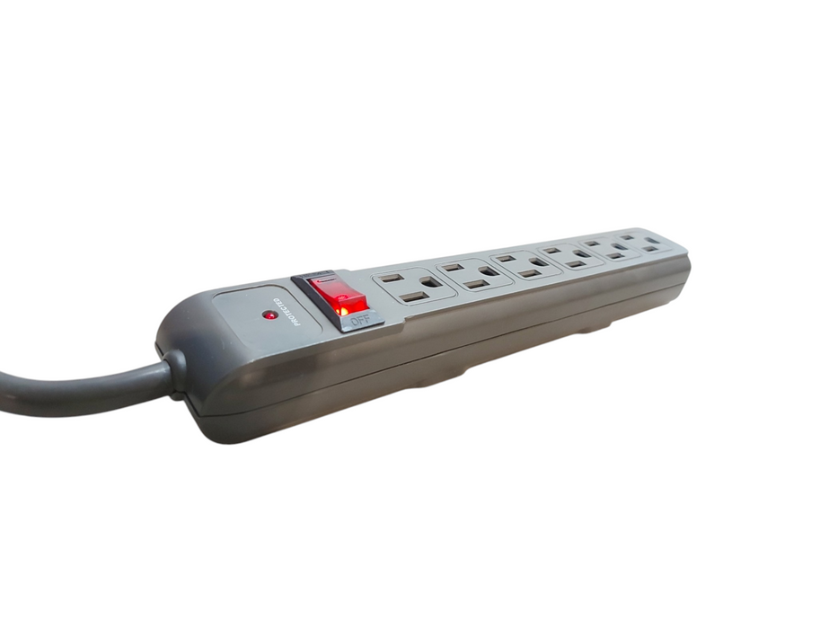 Lot 8x Power Extension Strips with six outlets each | Relocatable Power Tap