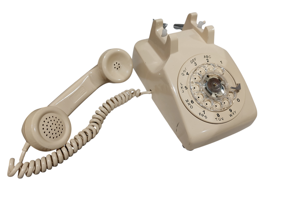 Northern Telecom Beige Rotary Dial Telephone  =