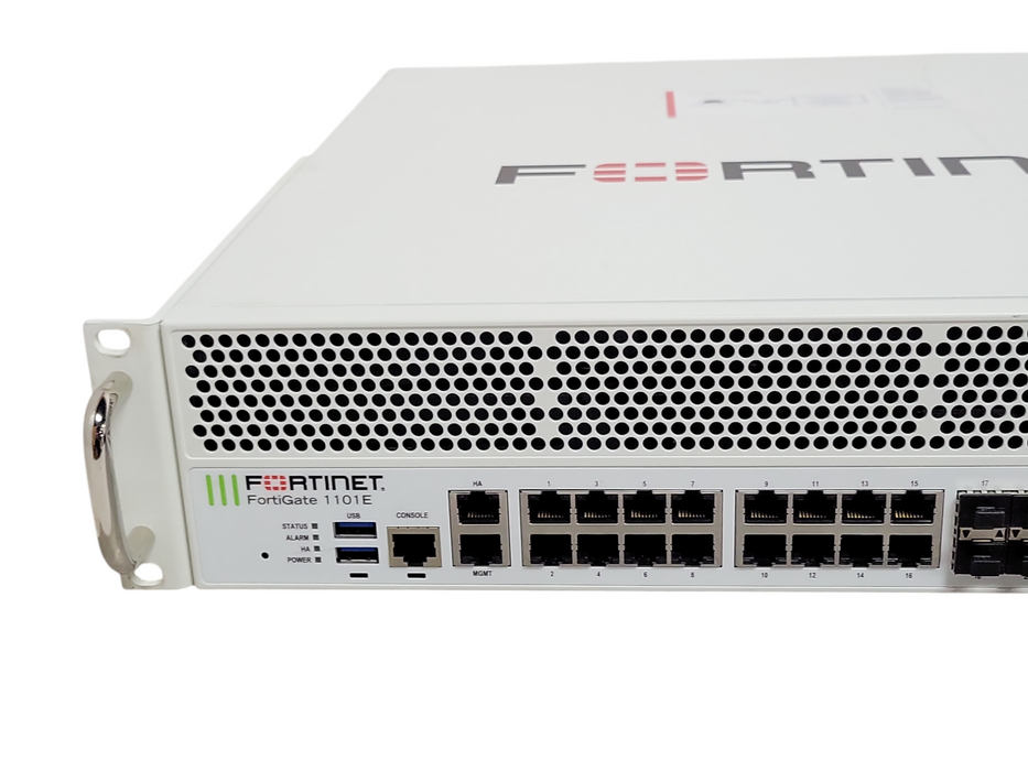 Fortinet FG-1101E FortiGate-1101E 2x40G 4x25G 4x10G 24xGE Firewall, READ _