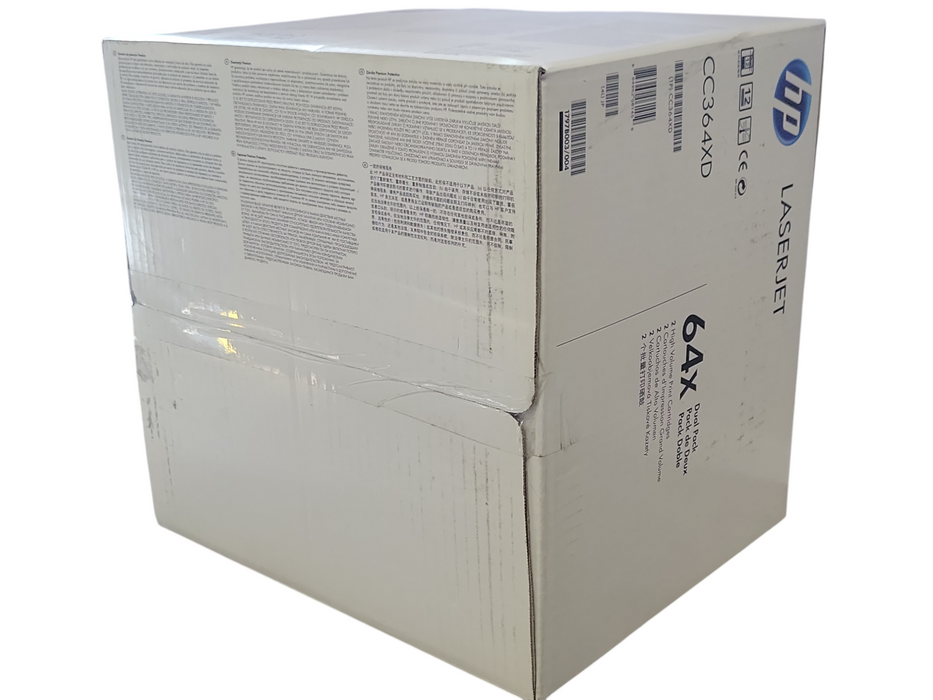 Genuine HP 64X Black Dual Pack Toners High Volume Print Capacity CC364XD _