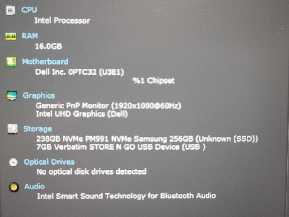 Dell Latitude 3540 i5-1335U 16GB RAM 256GB NVMe READ β Lap200