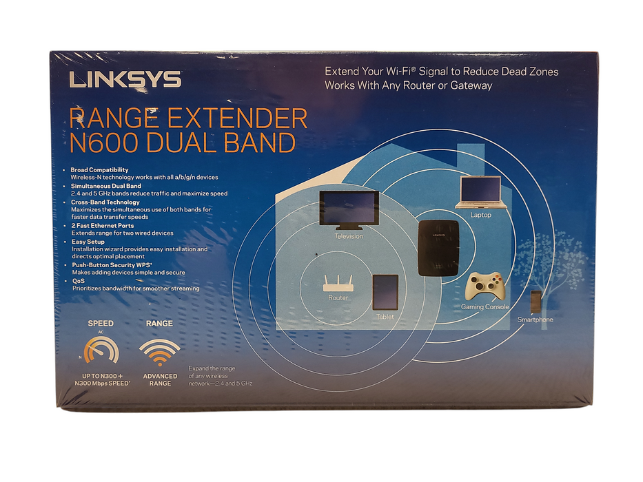 *NEW SEALED* Cisco LinkSys RE2000 Dual Band Wireless-N Range Extender Q$