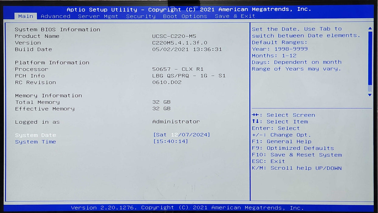 Cisco C220 M5 1U 10x2.5", Bronze 3204 1.9GHz, 32GB DDR4, LSI Software RAID