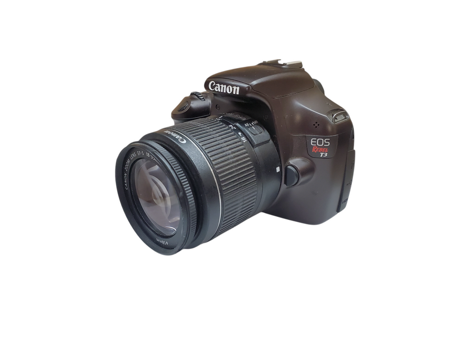 Canon EOS Rebel T3 DSLR Camera w/ 18-55mm Lens - No Battery