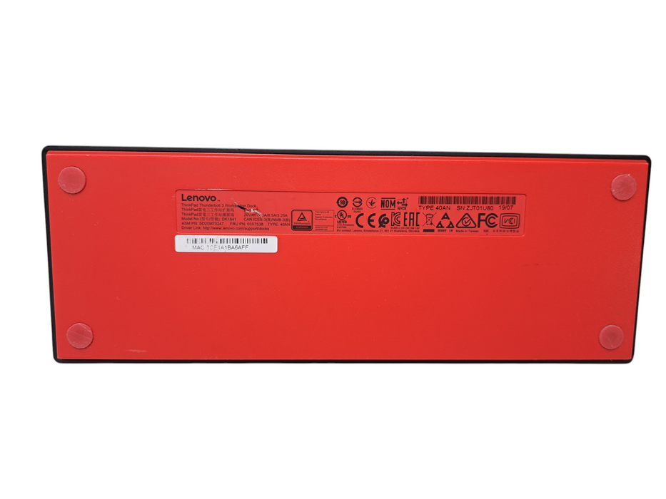 Lenovo ThinkPad Thunderbolt 3 Workstation Dock 40AN DK1841 w/ 135W Adapter )