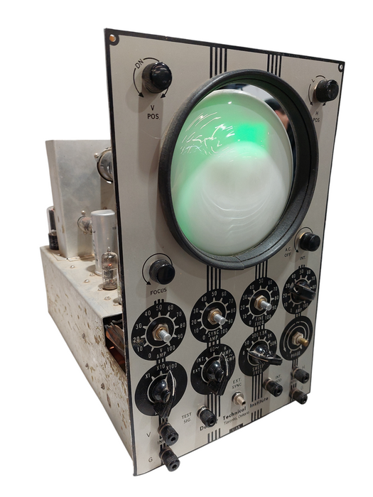 Vintage 1960's DeVry Technical Institute 1-15 Waveform Oscilloscope  =