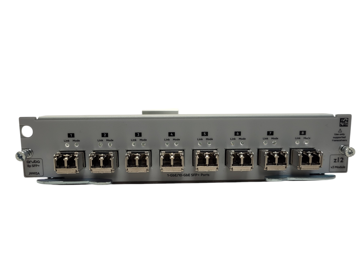 HPE Aruba 5400R J9993A 8P 1G/10GbE SFP v3 zl2 Module HPE SFP+