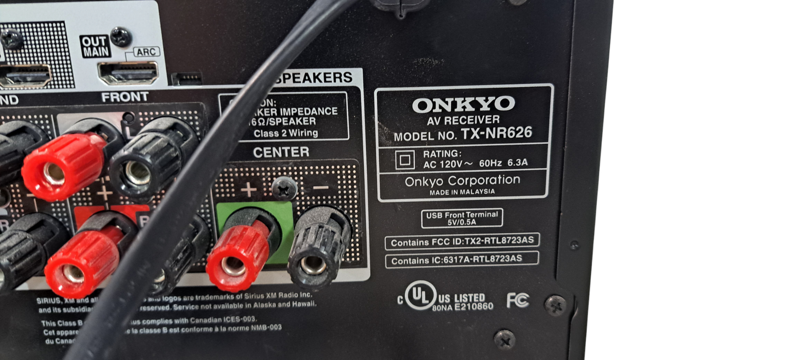 Onkyo TX-NR626 7.2 CH HDMI 4K WiFi Bluetooth
