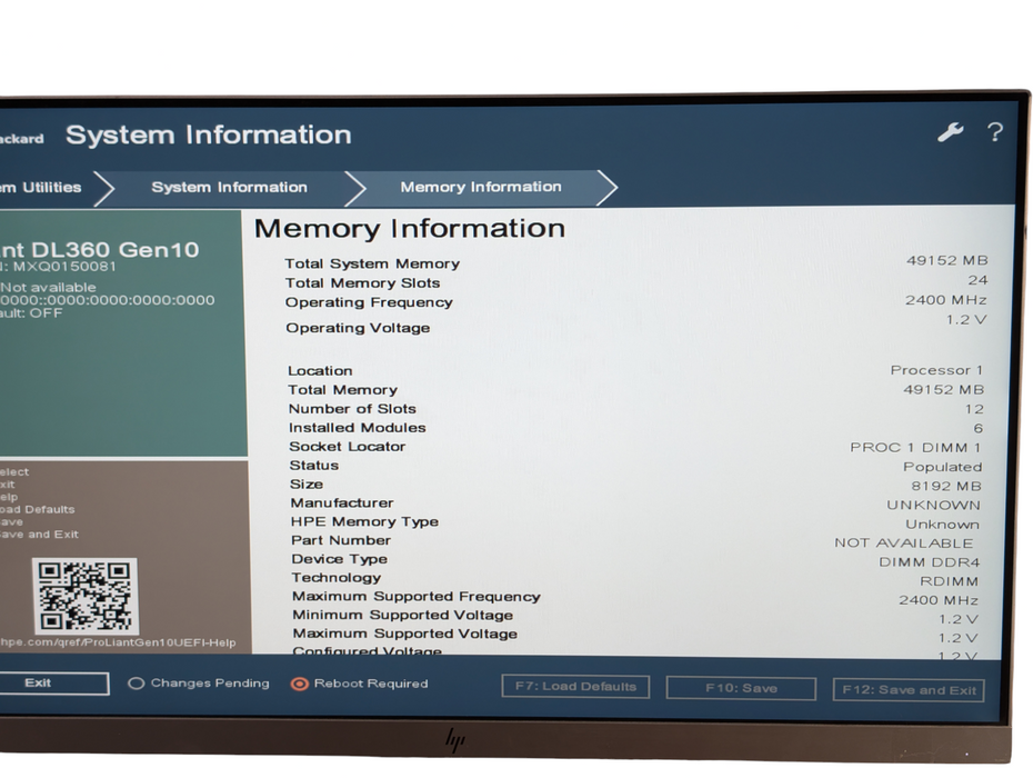 HPE ProLiant DL360 Gen10 Intel Xeon Silver 4208 48GB RAM  -