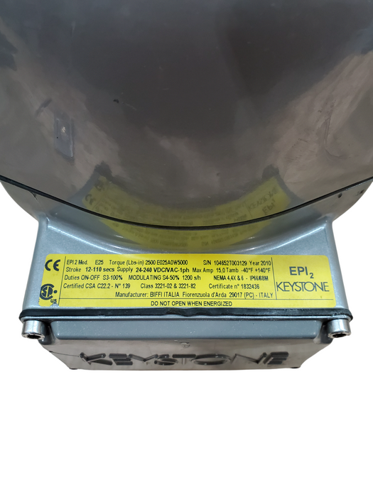 Biffi Keystone EPI 2 Electric Actuator E25 E025A0W5000 *READ*