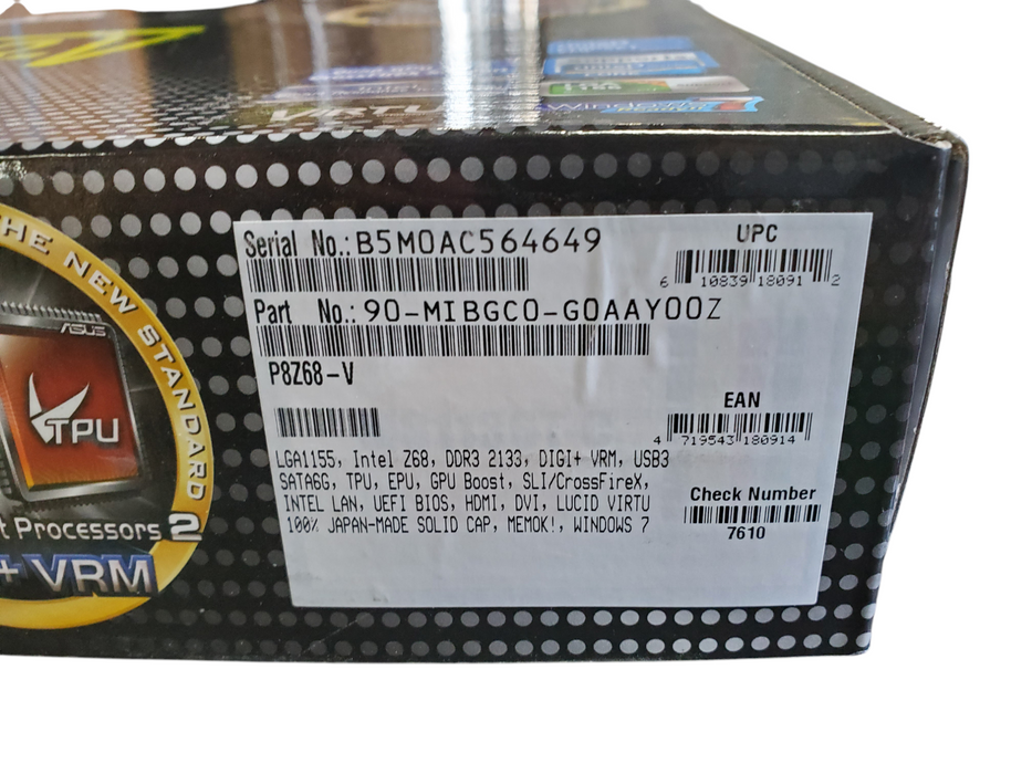 ASUS P8Z68-V LGA 1155 DDR3 ATX Motherboard SATA III PCI-E X