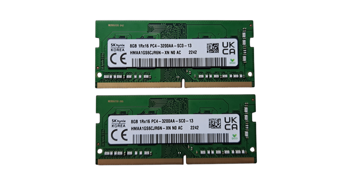 SK Hynix 16GB(2x 8GB) DDR4 1Rx16 PC4-3200AA Laptop Memory