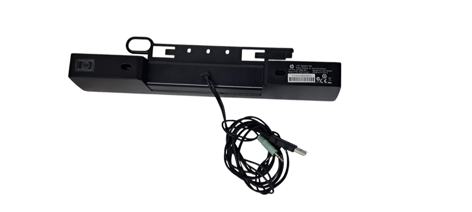 HP LCD USB Speaker Sound Bar 531565-001 Q