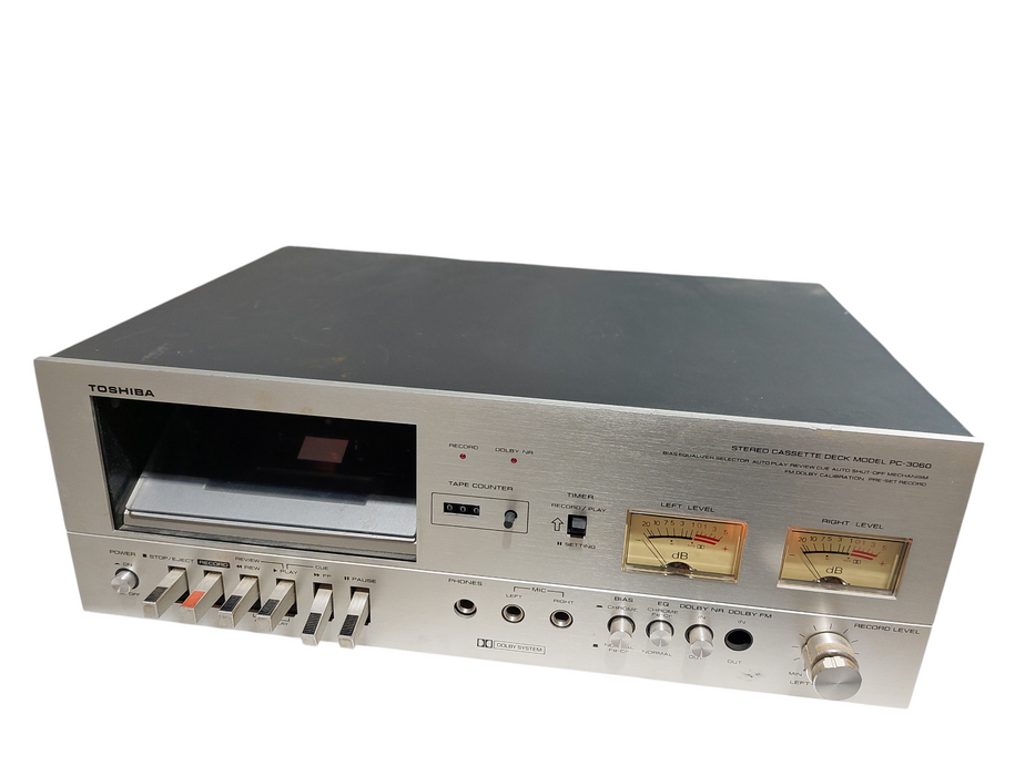 Vintage Toshiba Stereo Cassette Deck Model: PC-3060 =