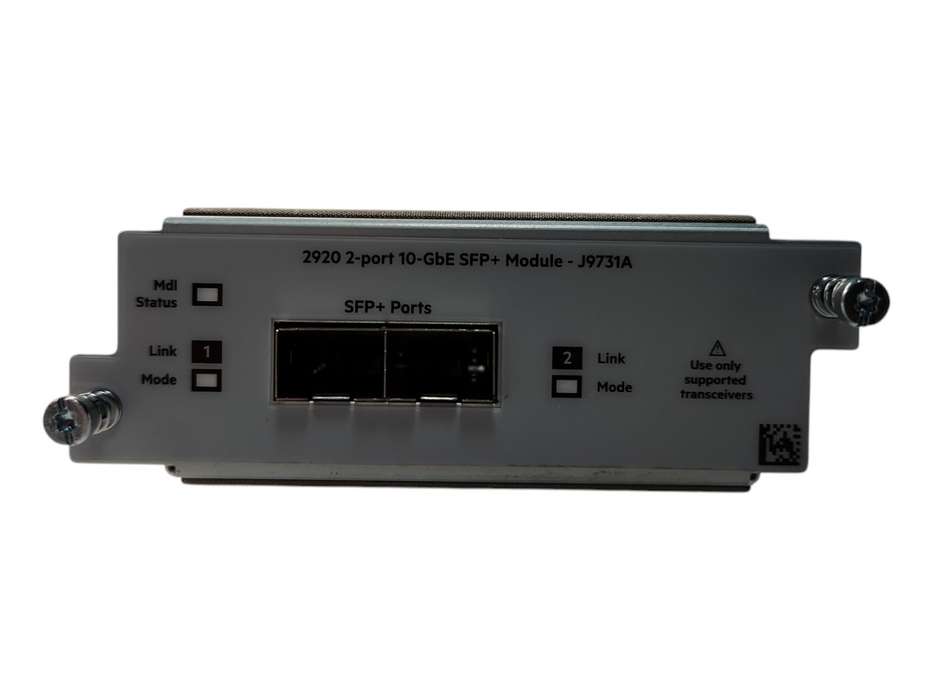 J9731A HP 2920 2-Ports 10-GbE SFP+ Switch Expansion Module 5066-2234 Q