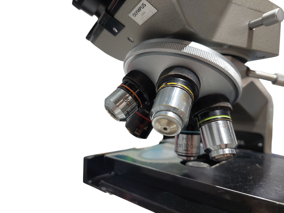 Olympus BH Microscope with 5 Objective Lens  =