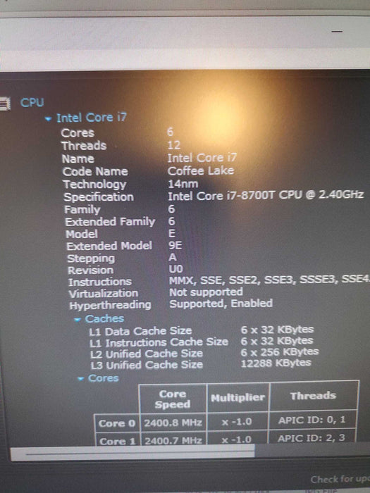 HP ProDesk 600 G4 Mini Desktop | i7-8500T 2.1GHz | 16GB | 256GB SSD