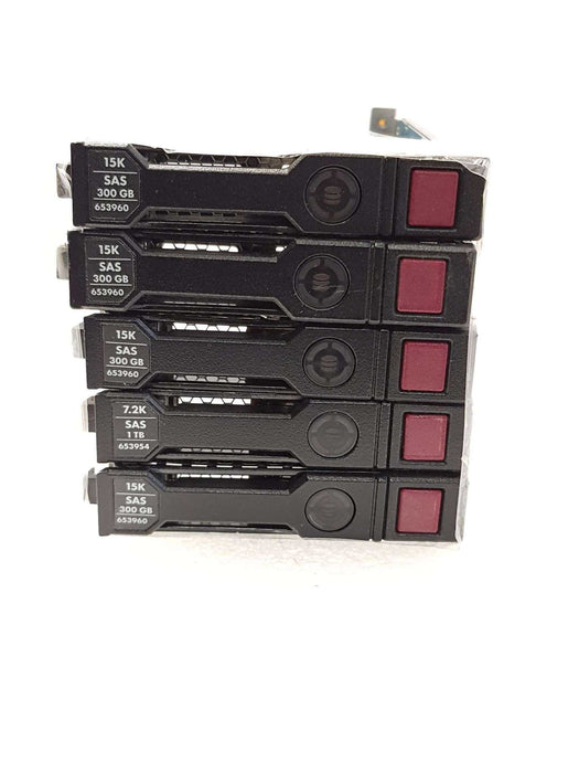 Lot 5x HP Gen8 2.5" SFF SAS, SATA HDD Tray Caddy - 651687-001 Q+