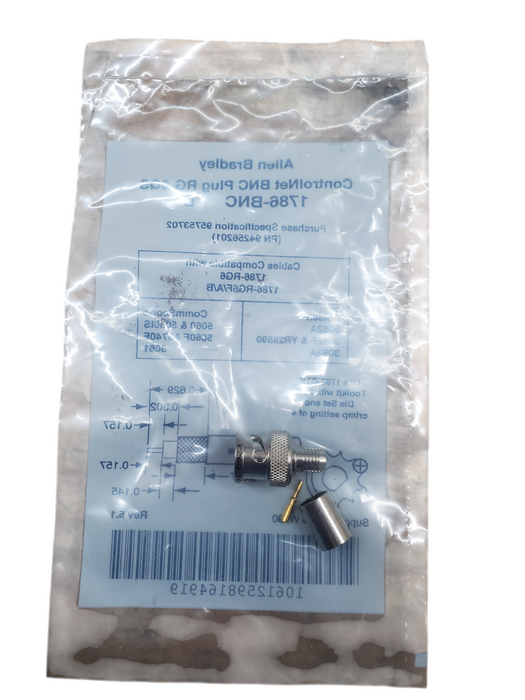 NEW - Allen Bradley ControlNet BNC Plug RG-6QS 1786-BNC Q