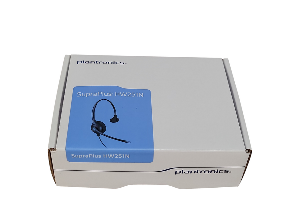 NEW Open-Box Plantronics SupraPlus HW251N Black Headband Headset  Q_