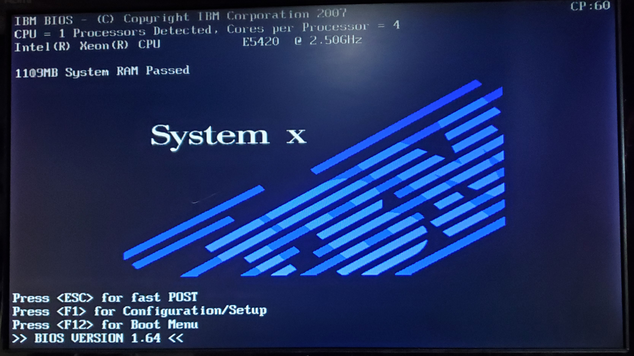 IBM System X Server Intel Xeon E5420 4GB DDR2 - No HDD