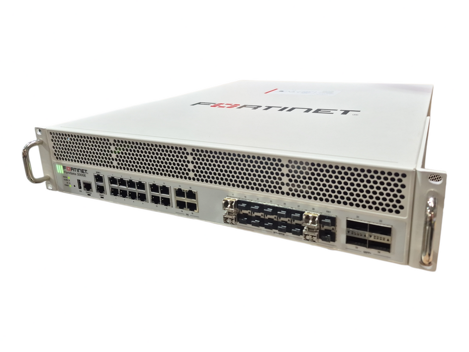 Fortinet FG-3300E Firewall, 4x40GE QSFP+, 16x10GE SFP+, NO OS, READ Q