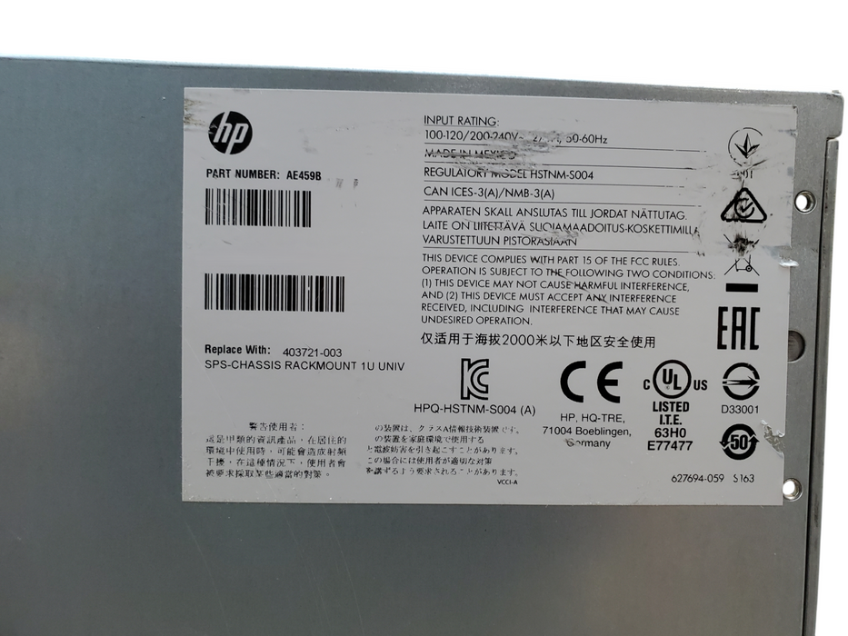 HP AE459B Chassis w/ 1x HP LTO-6 Ultrium 6250 Tape Drive *READ*